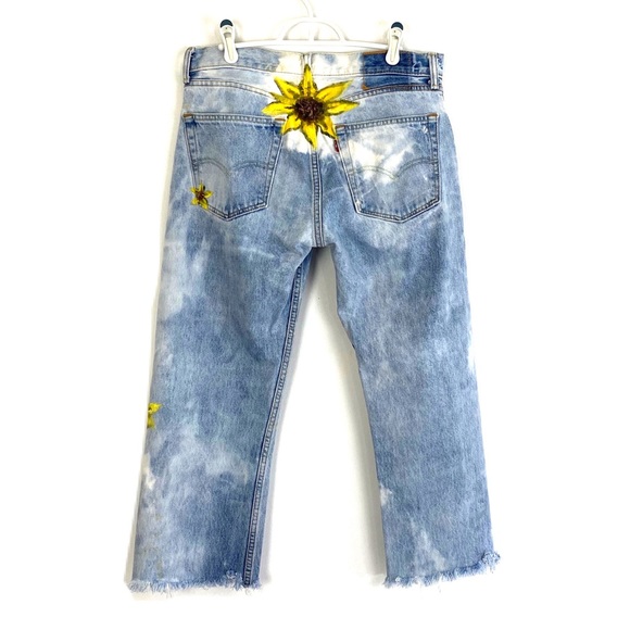 Levi's Denim - Levi’s Jeans Custom Painted & Distressed Denim